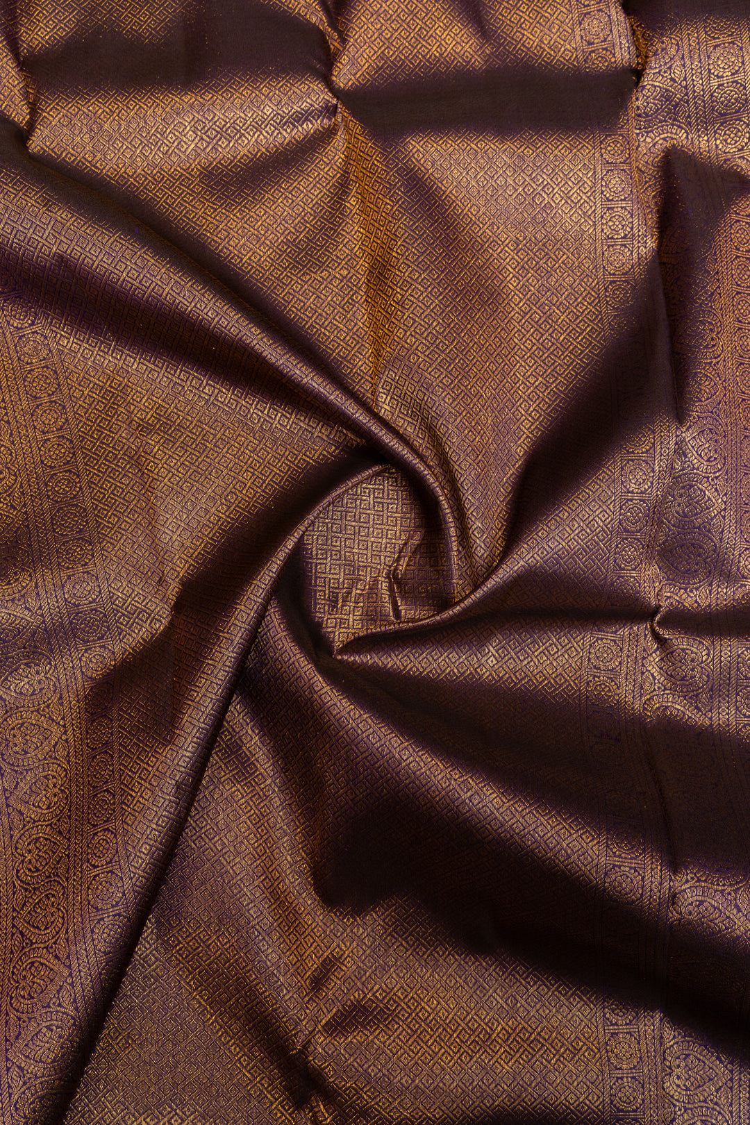 Lilac purple  traditional pure Kanchipuram silk saree