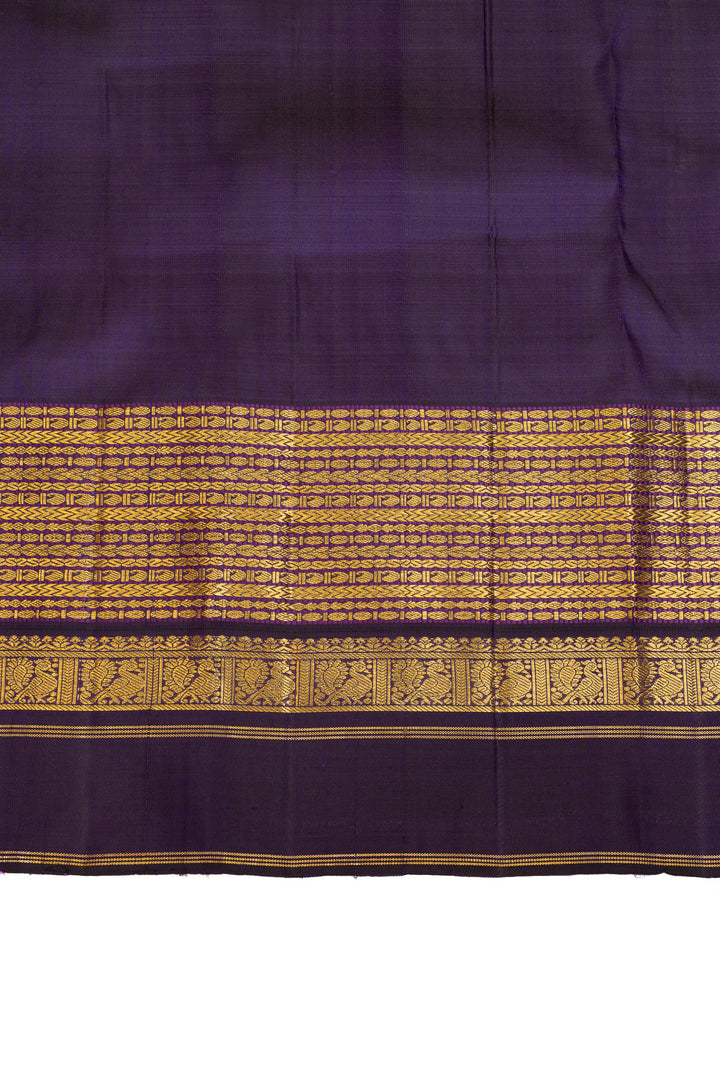 Lilac purple  traditional pure Kanchipuram silk saree