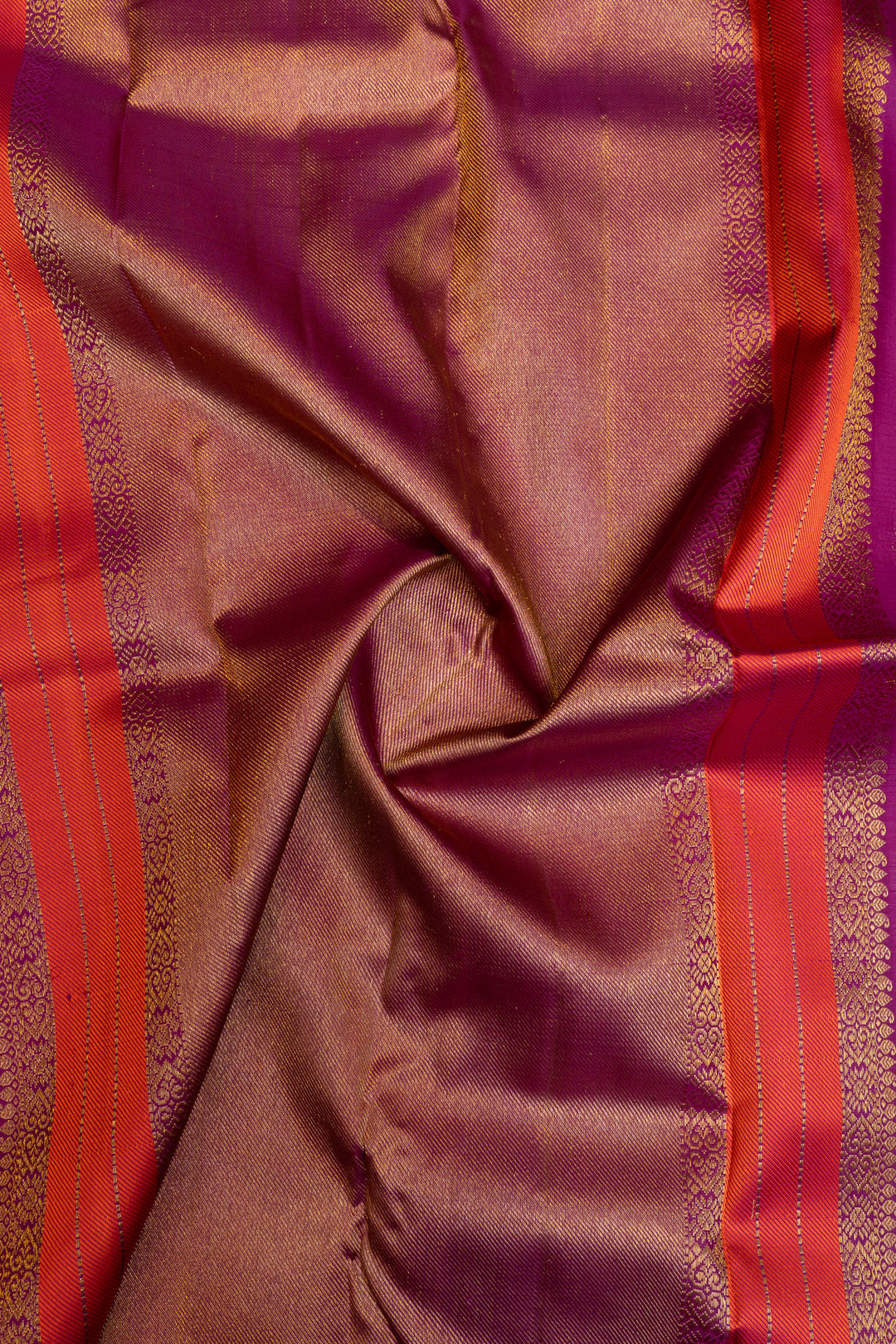 Pastel yellow thread stripes  pure Kanchipuram silk saree