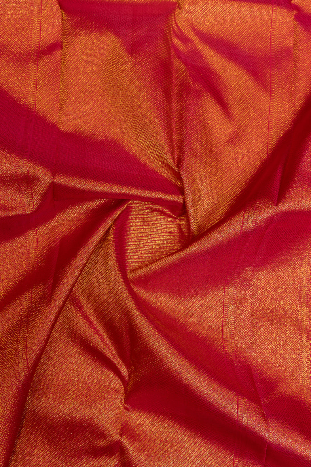 Blue and red multi checks pure Kanchipuram silk saree