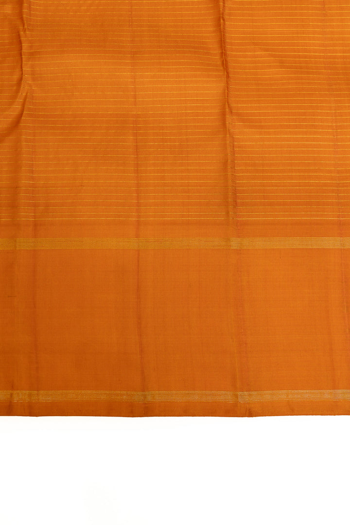 Green and white multi checks pure Kanchipuram silk saree