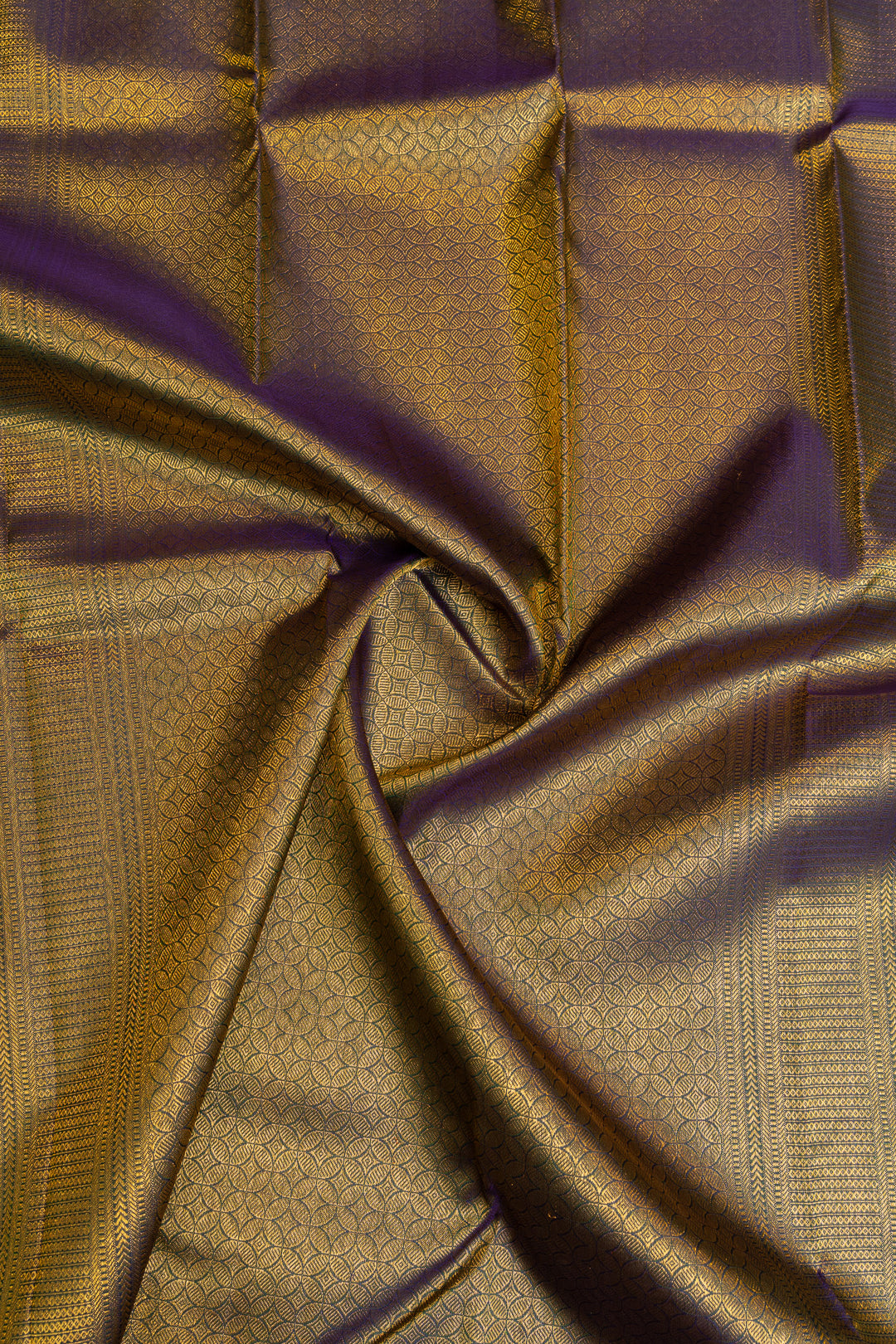 Blue Zari brocade pure Kanchipuram silk saree