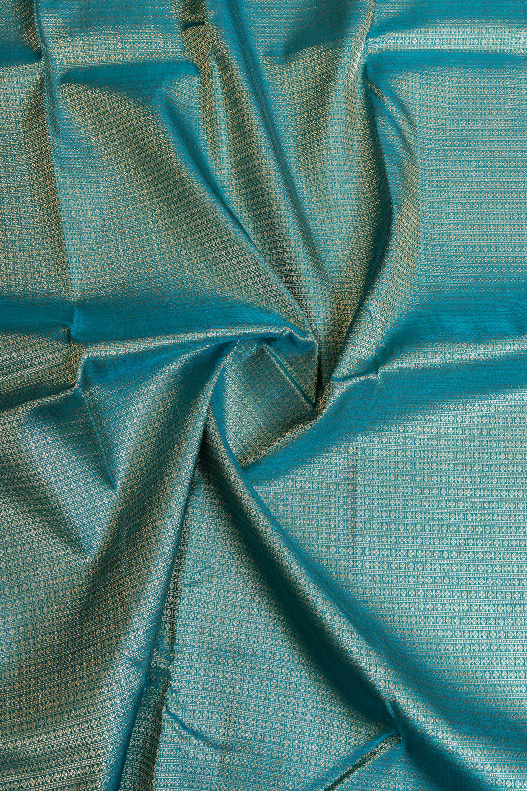 Blue Zari brocade pure Kanchipuram silk saree