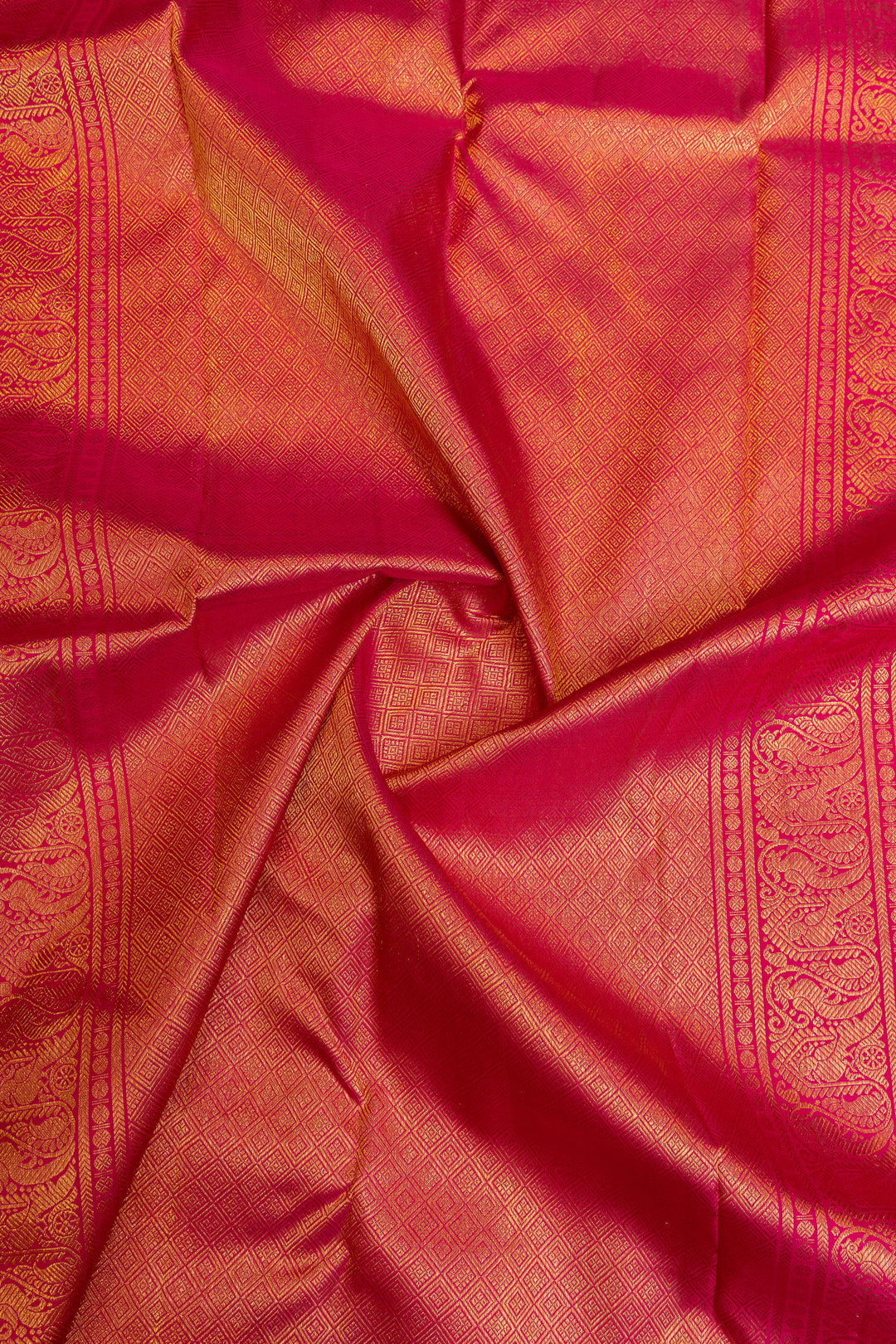 Multichecks palum Pazhamum pure Kanchipuram silk saree