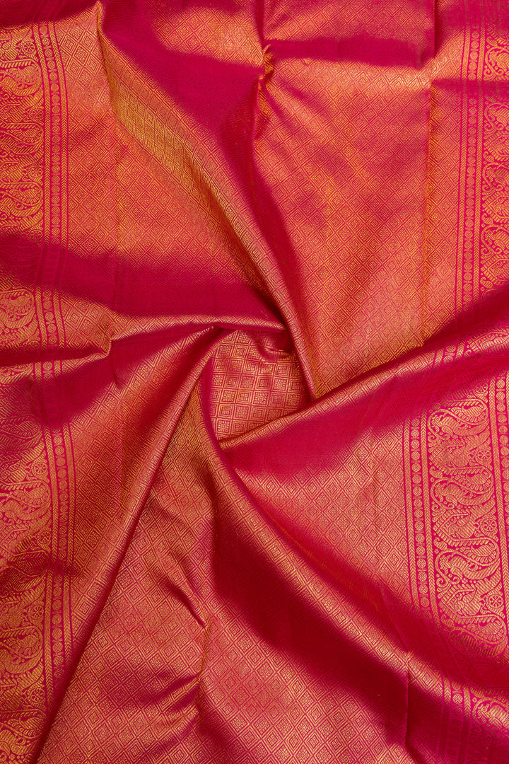 Multichecks palum Pazhamum pure Kanchipuram silk saree
