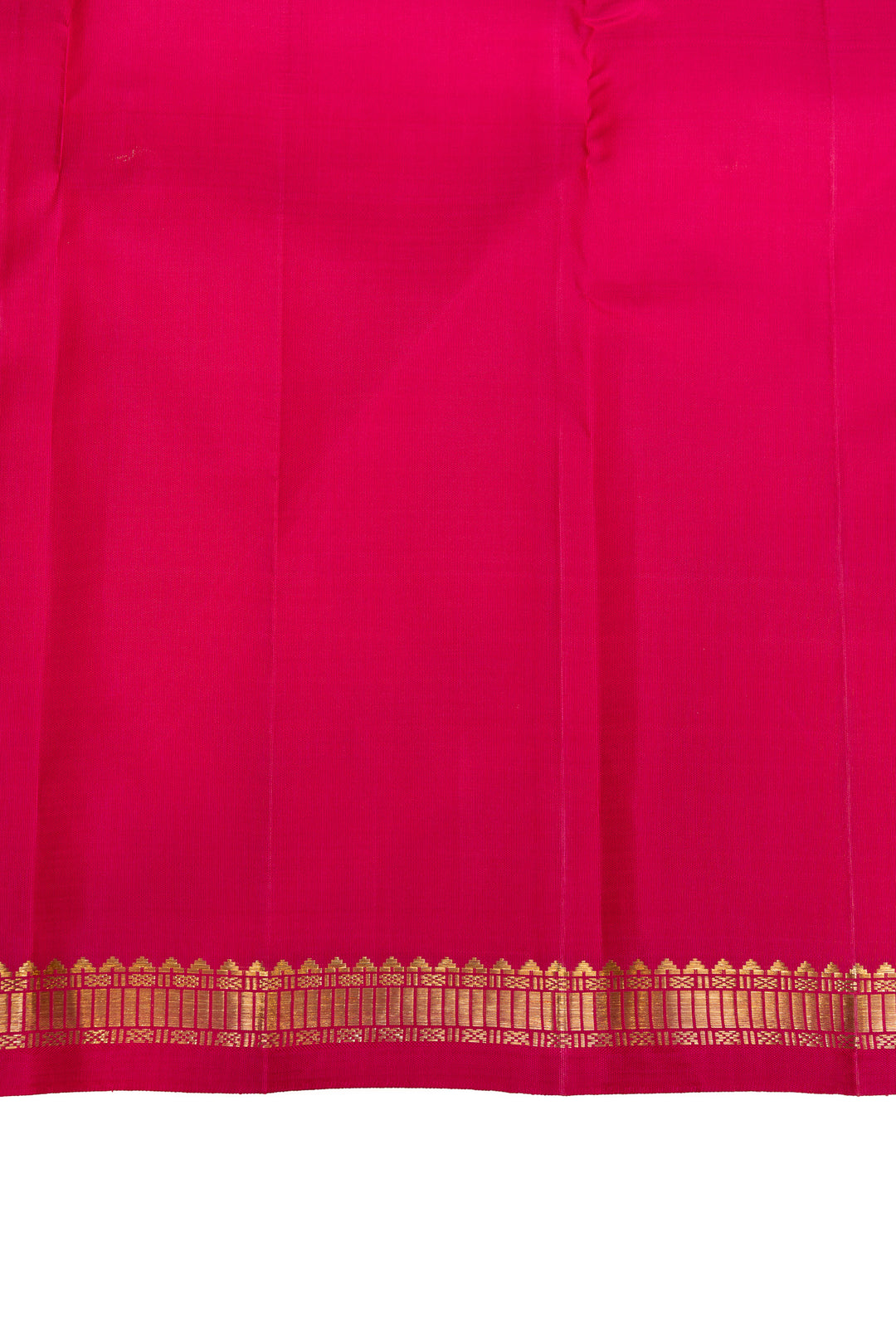 Emerald green traditional small border pure Kanchipuram silk saree