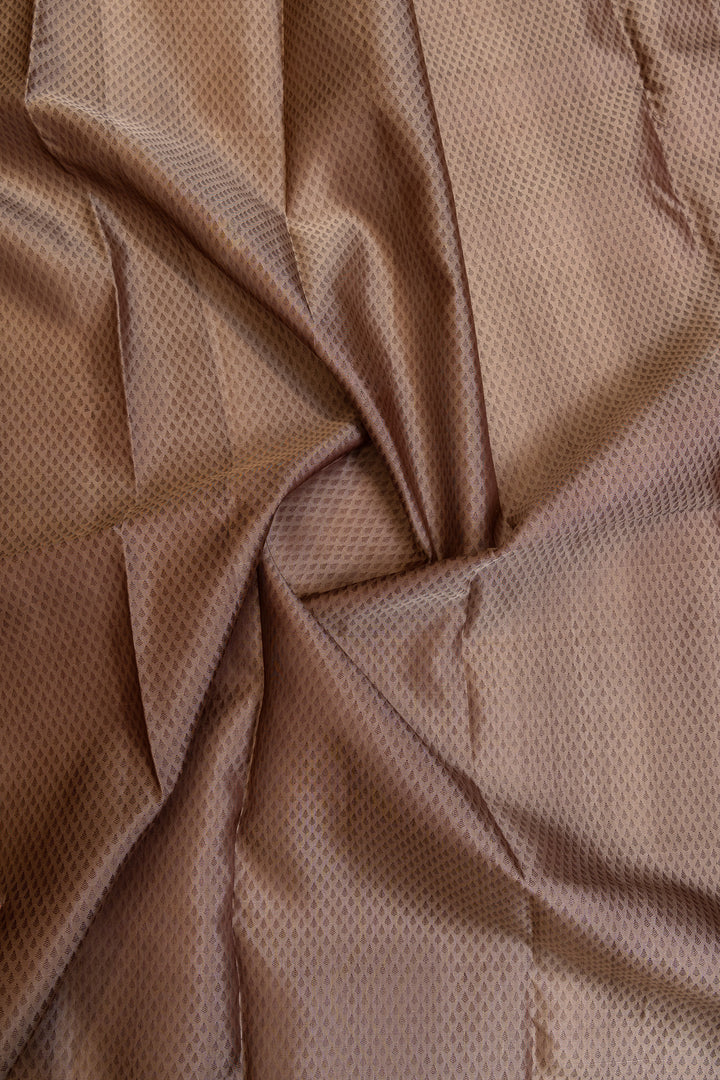 Mauve thread embossed pure Kanchipuram silk saree