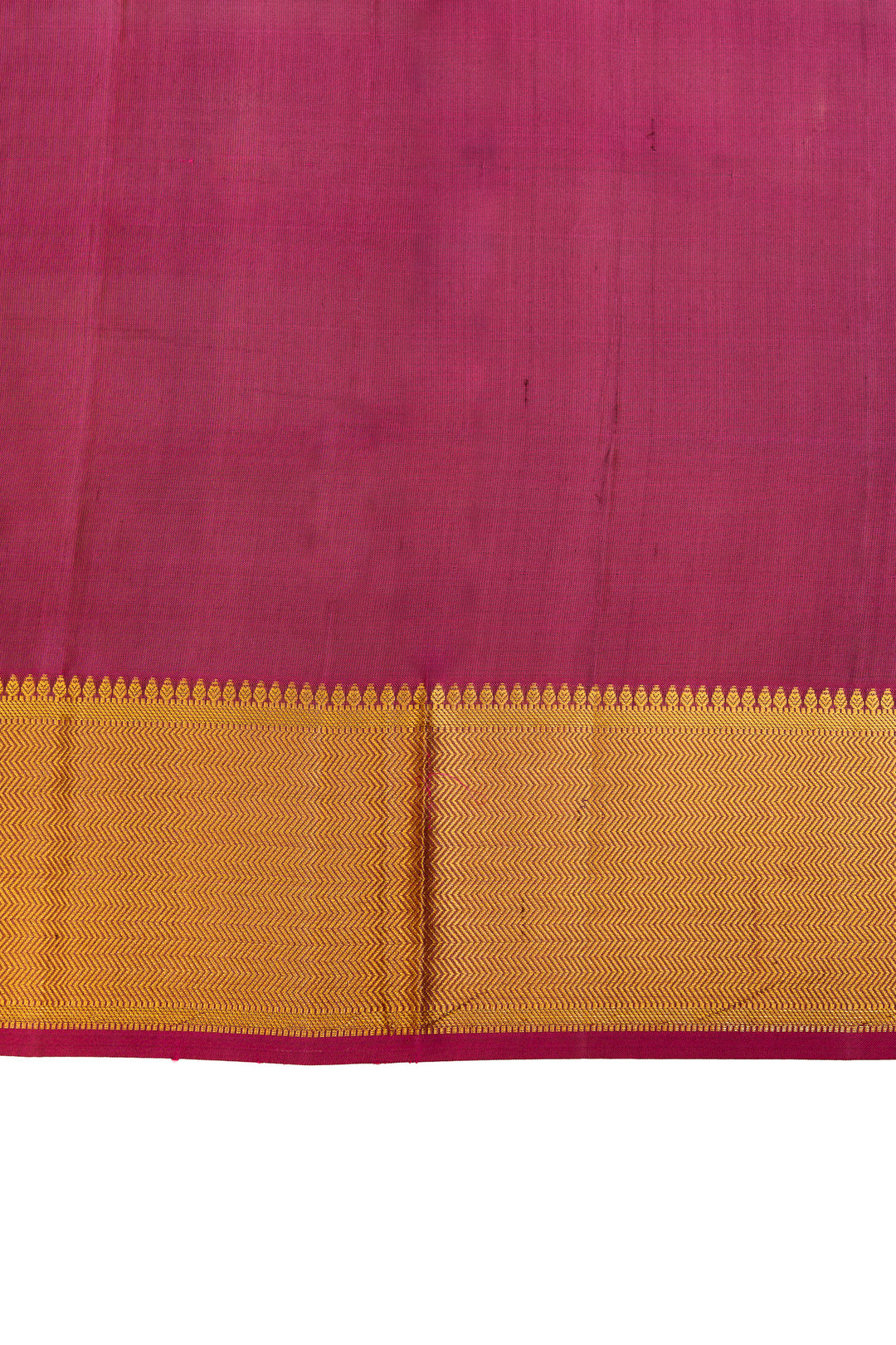 Mauve thread embossed pure Kanchipuram silk saree