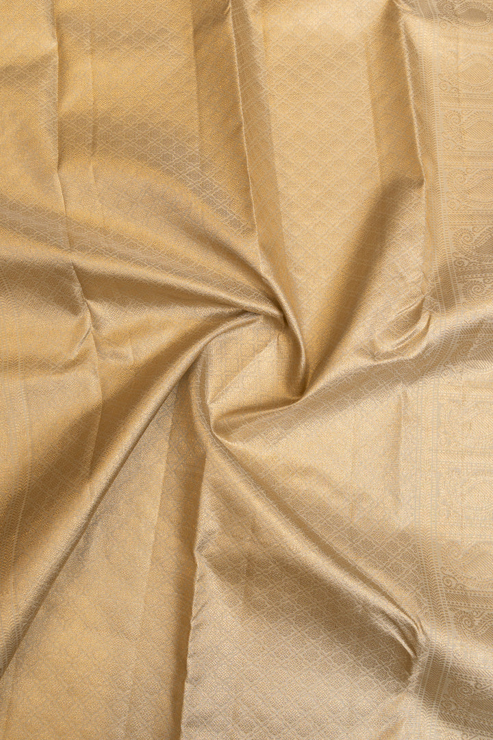 Ice blue Vairaoosi pure Kanchipuram silk saree