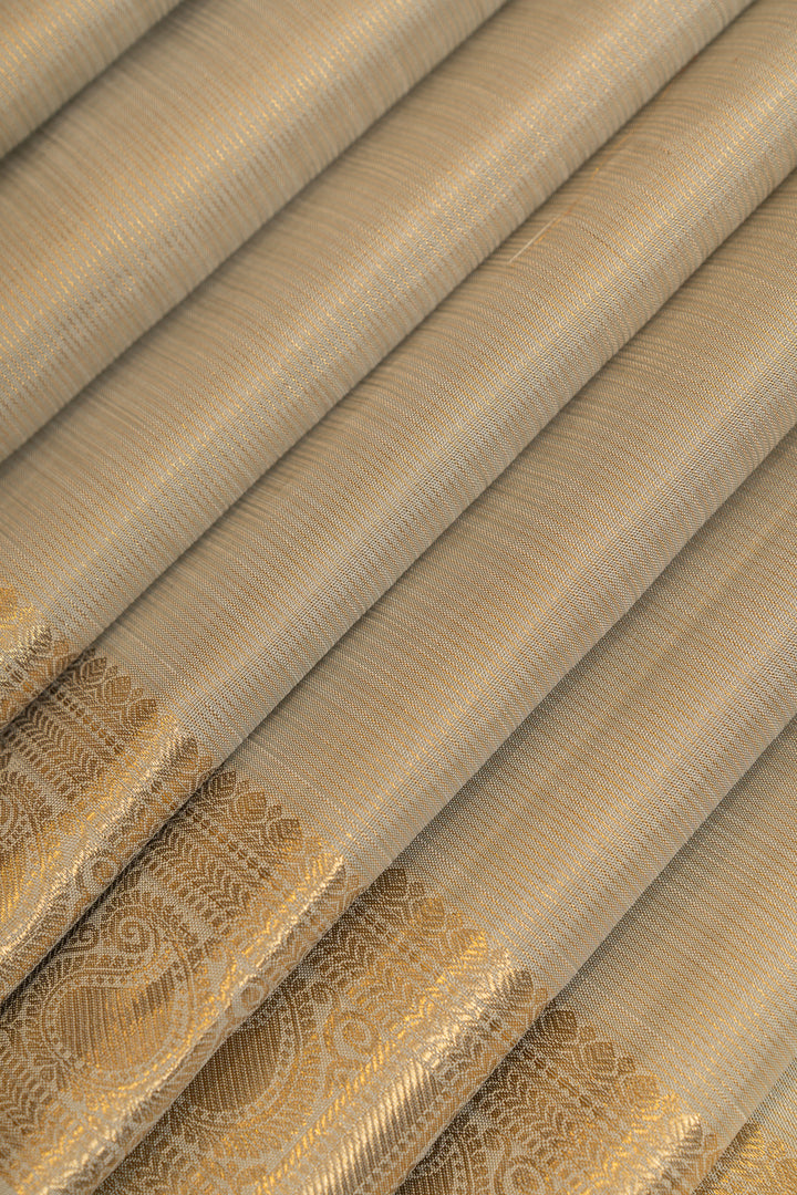 Ice blue Vairaoosi pure Kanchipuram silk saree