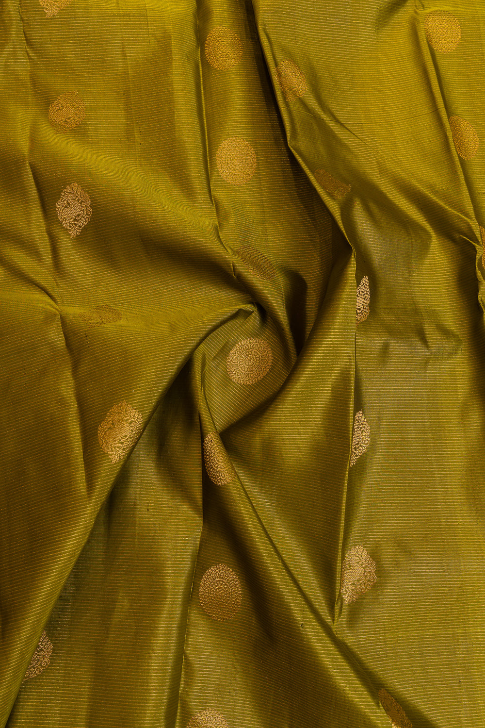 Mehendi green and purple Vairaoosi pure Kanchipuram silk saree