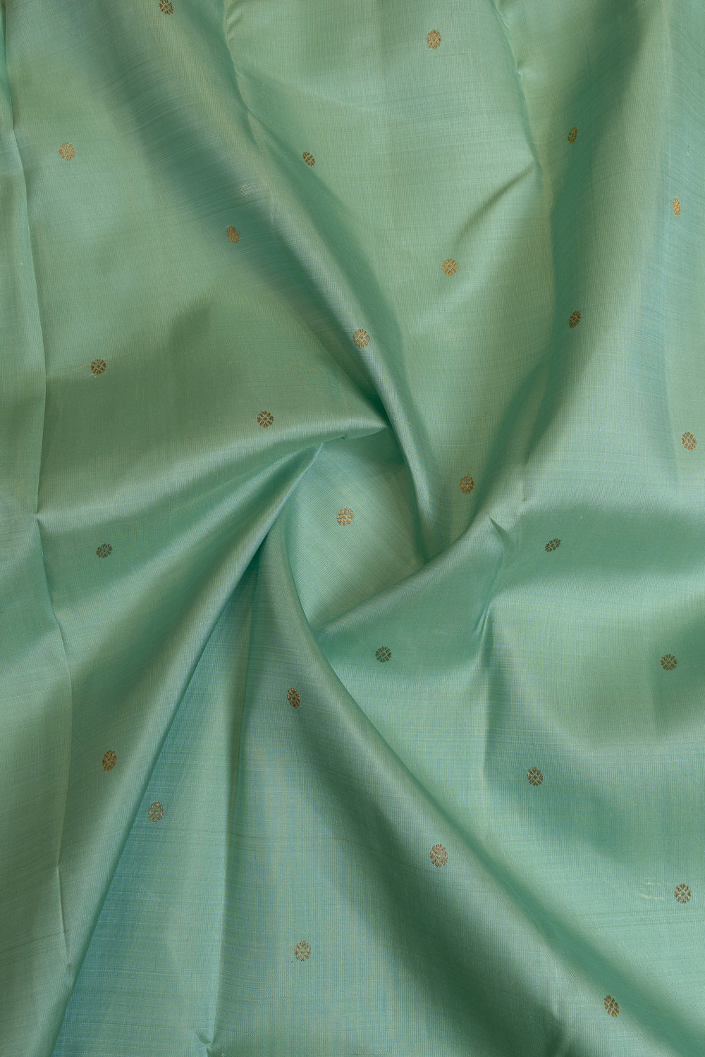 Pastel blue varisaipettu pure Kanchipuram silk saree