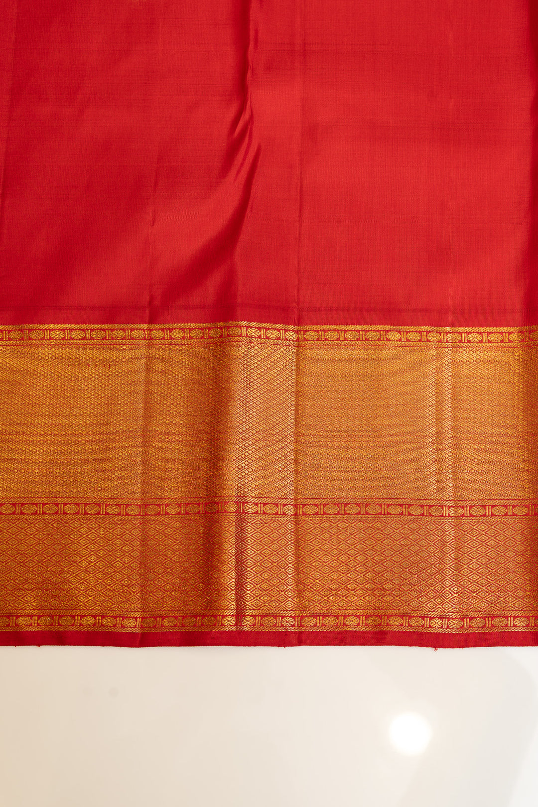 Greyish gold iruthalaipakshi brocade pure Kanchipuram silk saree