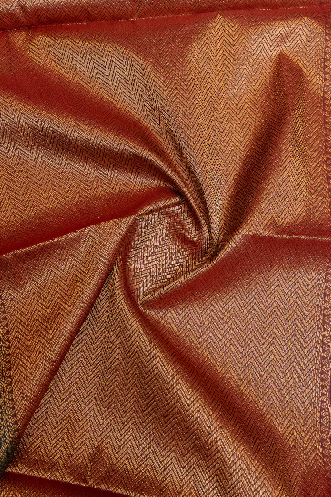 Pine green traditional pure soft silk saree