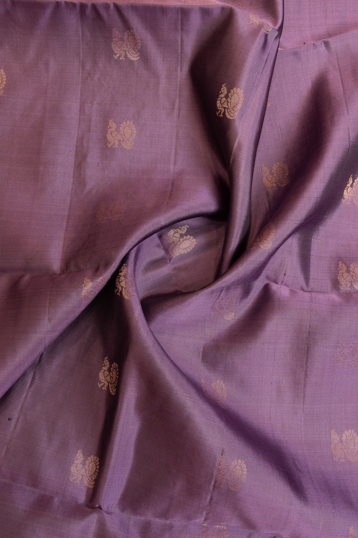Purple traditional pure soft  silk saree