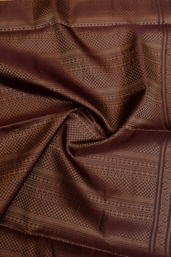 Rust orange and Jamun  pure soft  silk saree