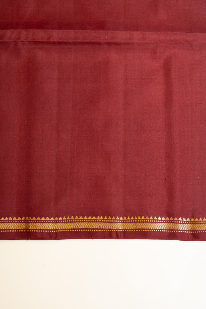Anandha blue and maroon pure soft  silk saree