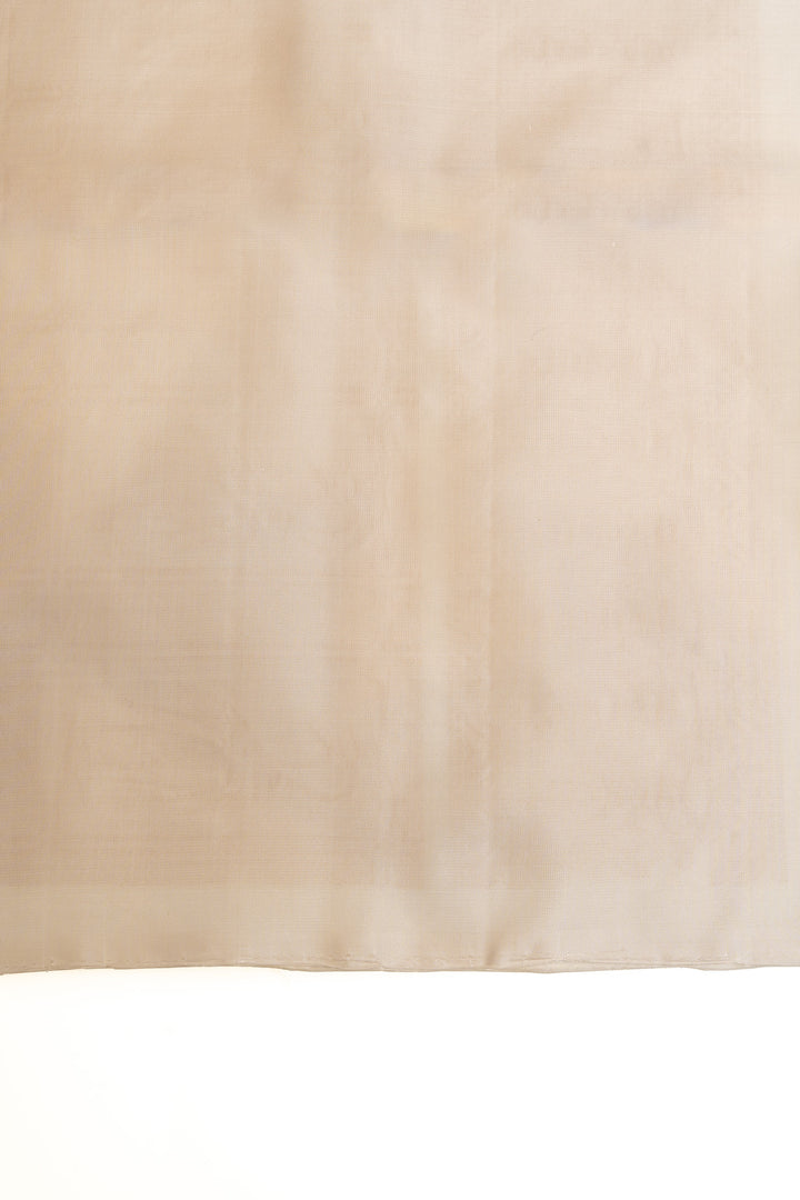 Off white bird motifs pure soft  silk saree