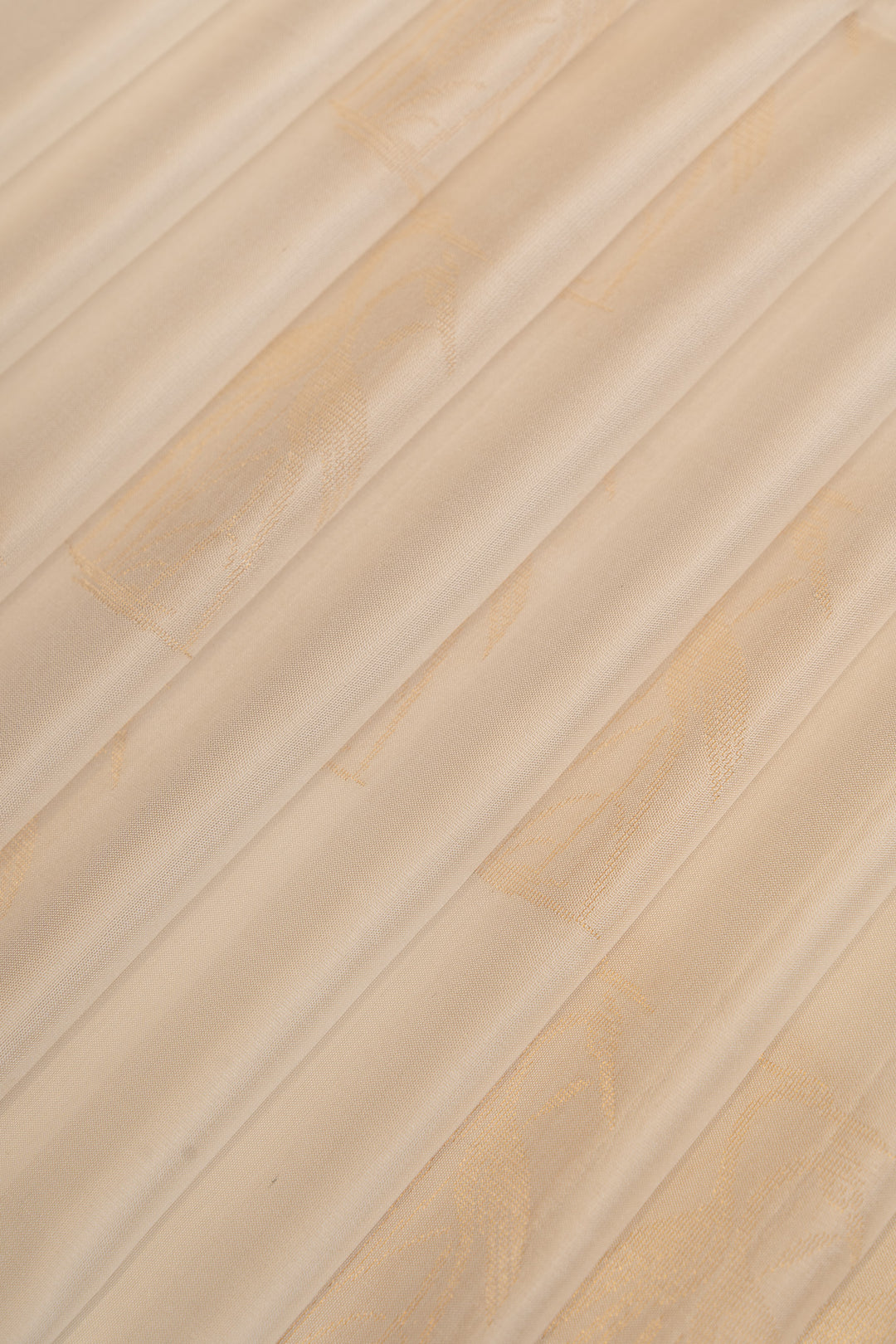 Off white bird motifs pure soft  silk saree