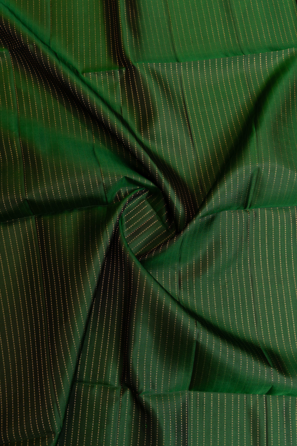 Green Zari stripes elephant stripes pure soft  silk saree