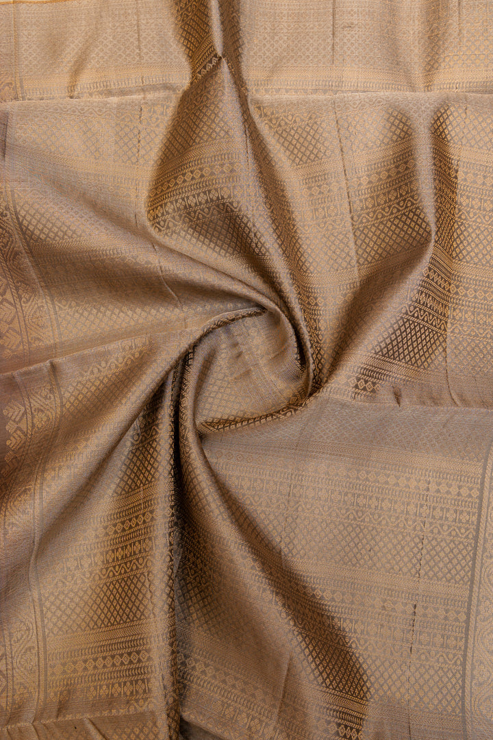 Mauve stripes pure soft silk saree