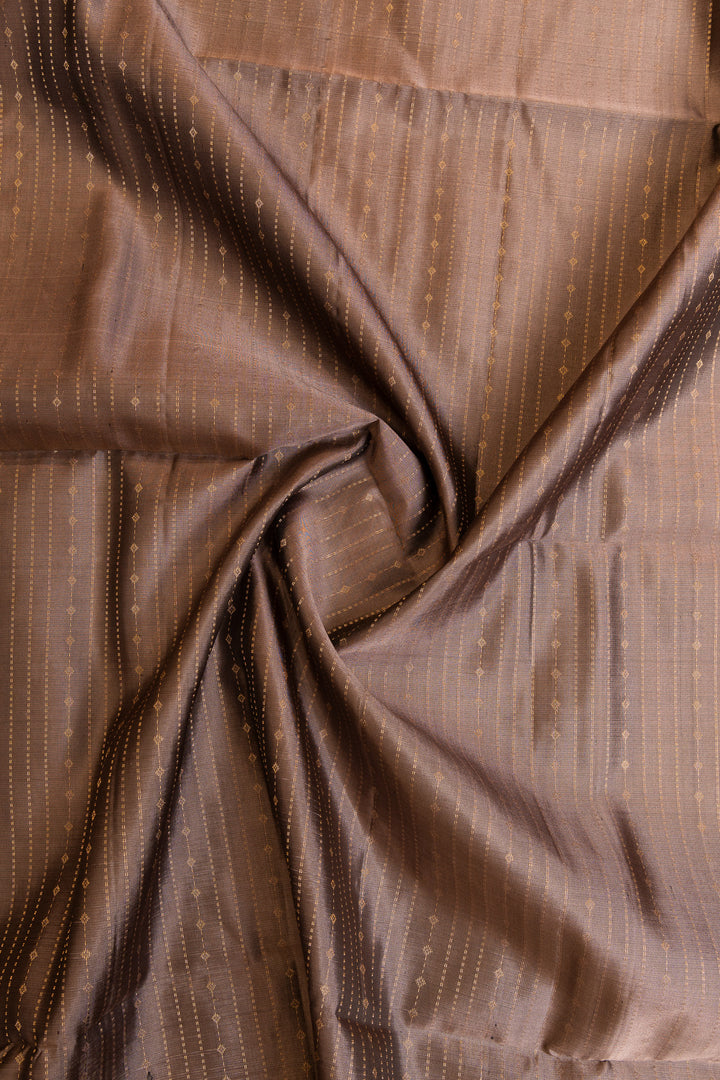 Mauve stripes pure soft silk saree