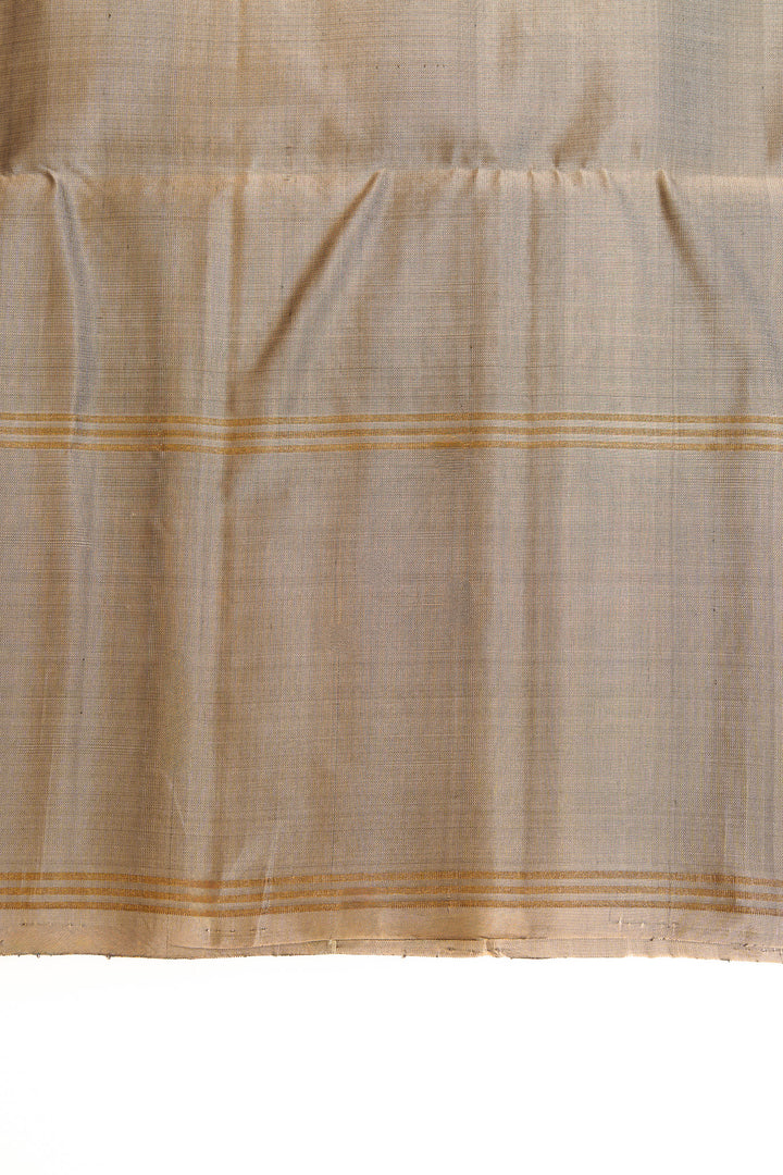 Mauve stripes pure soft silk saree