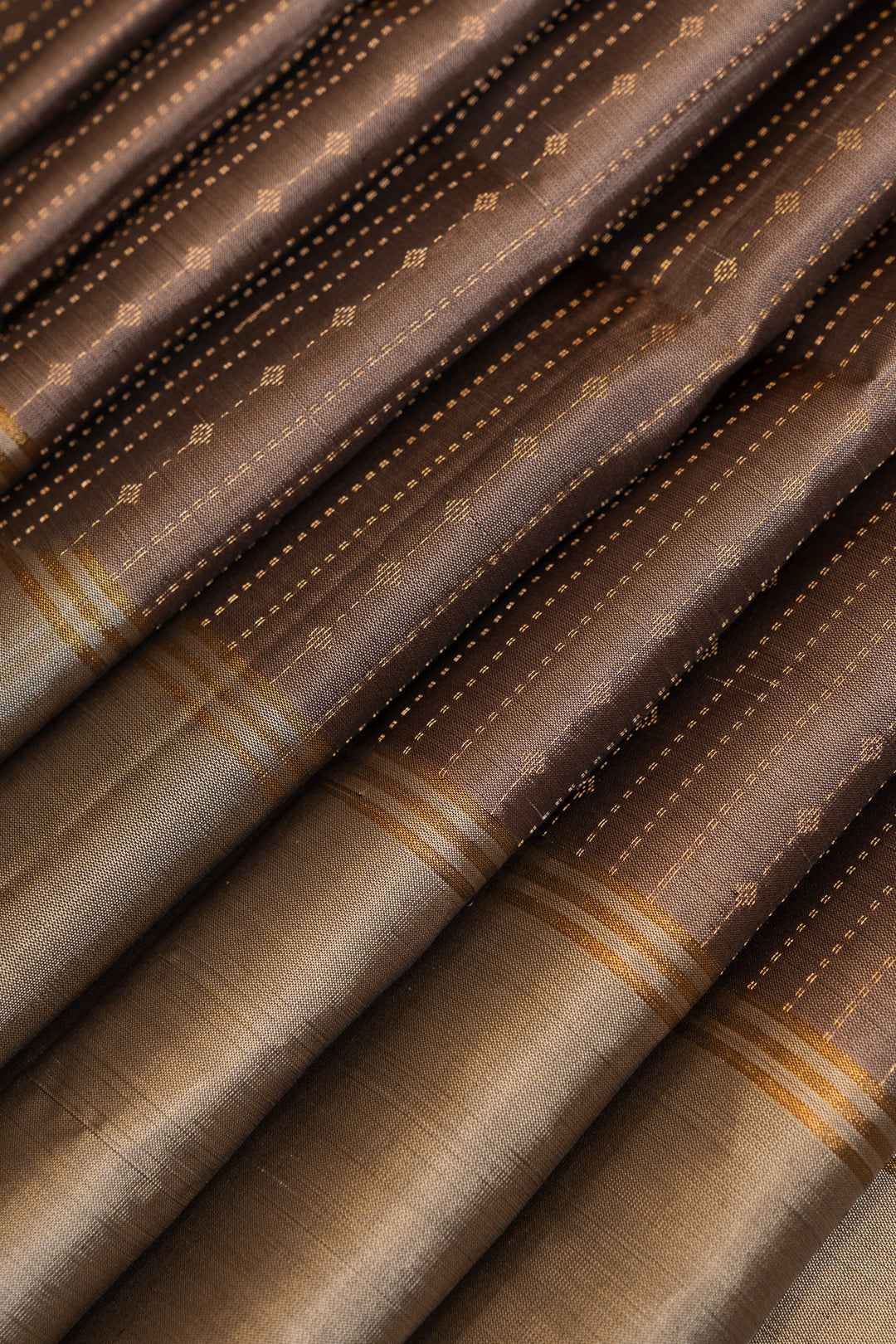 Mauve stripes pure soft silk saree