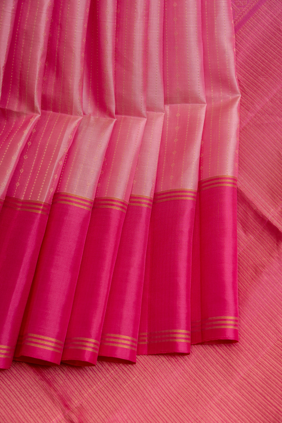 Light pink pure soft silk saree