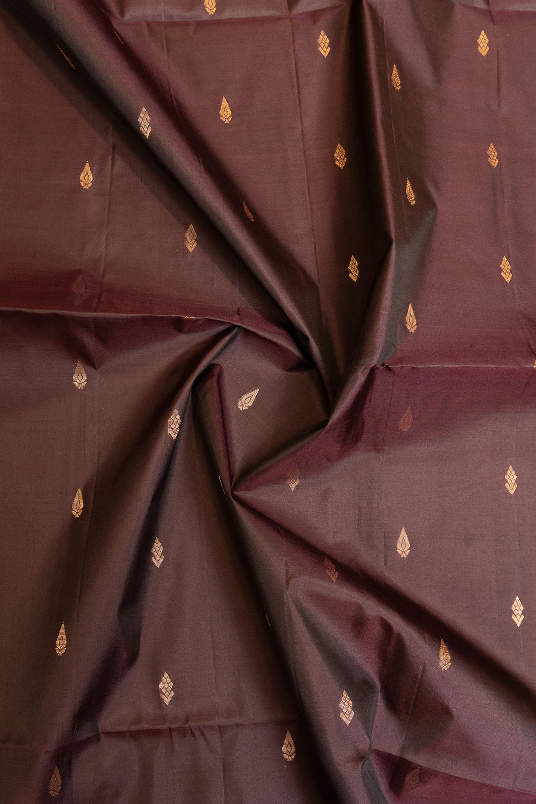 Beetlenut brown traditional soft silk saree