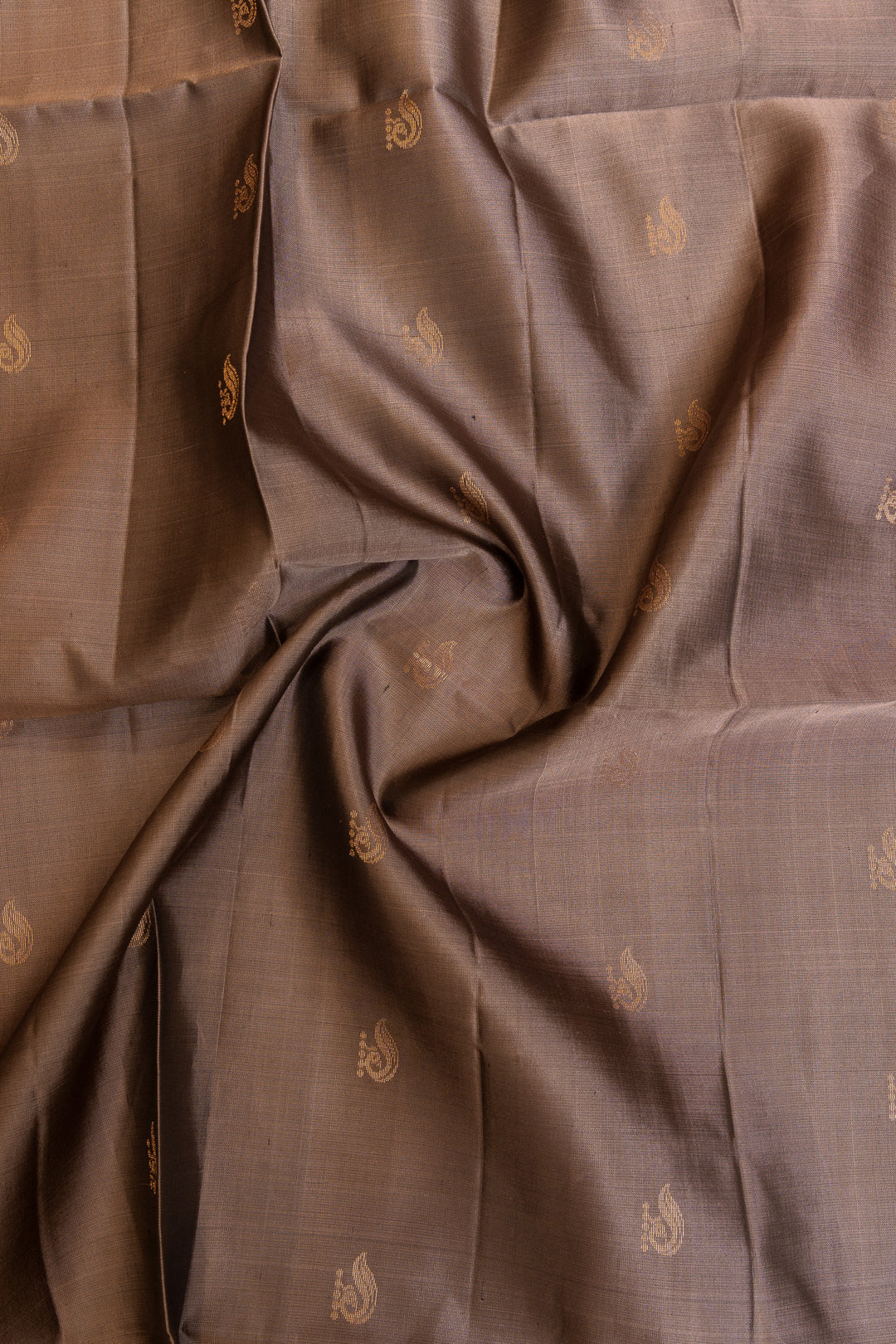 Beige and purple pure soft silk saree