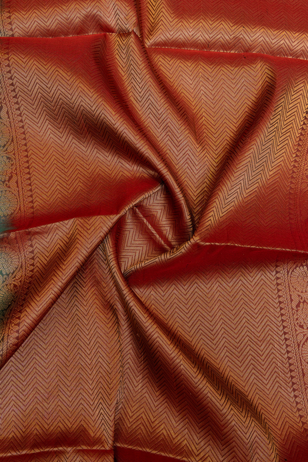 Peacock green pure soft silk saree