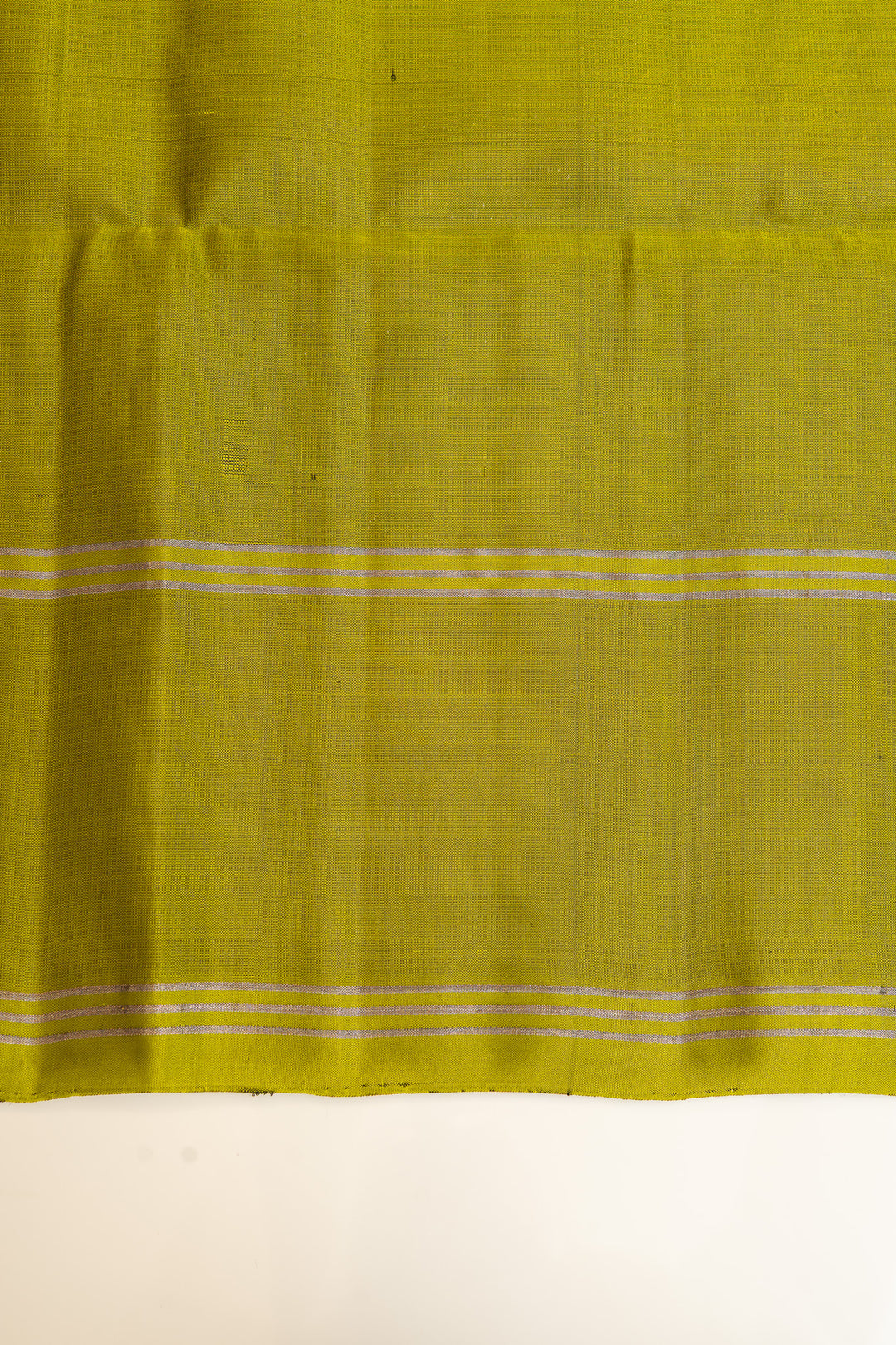 Magenta and lime green pure soft silk saree