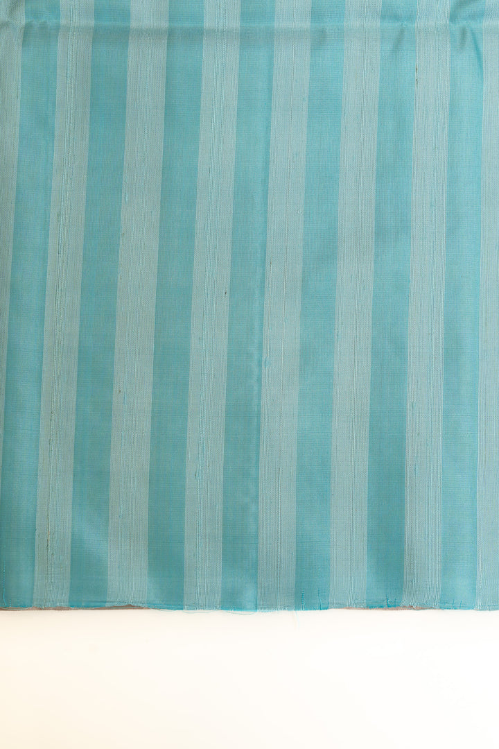 Beige borderless paisley pure soft silk saree