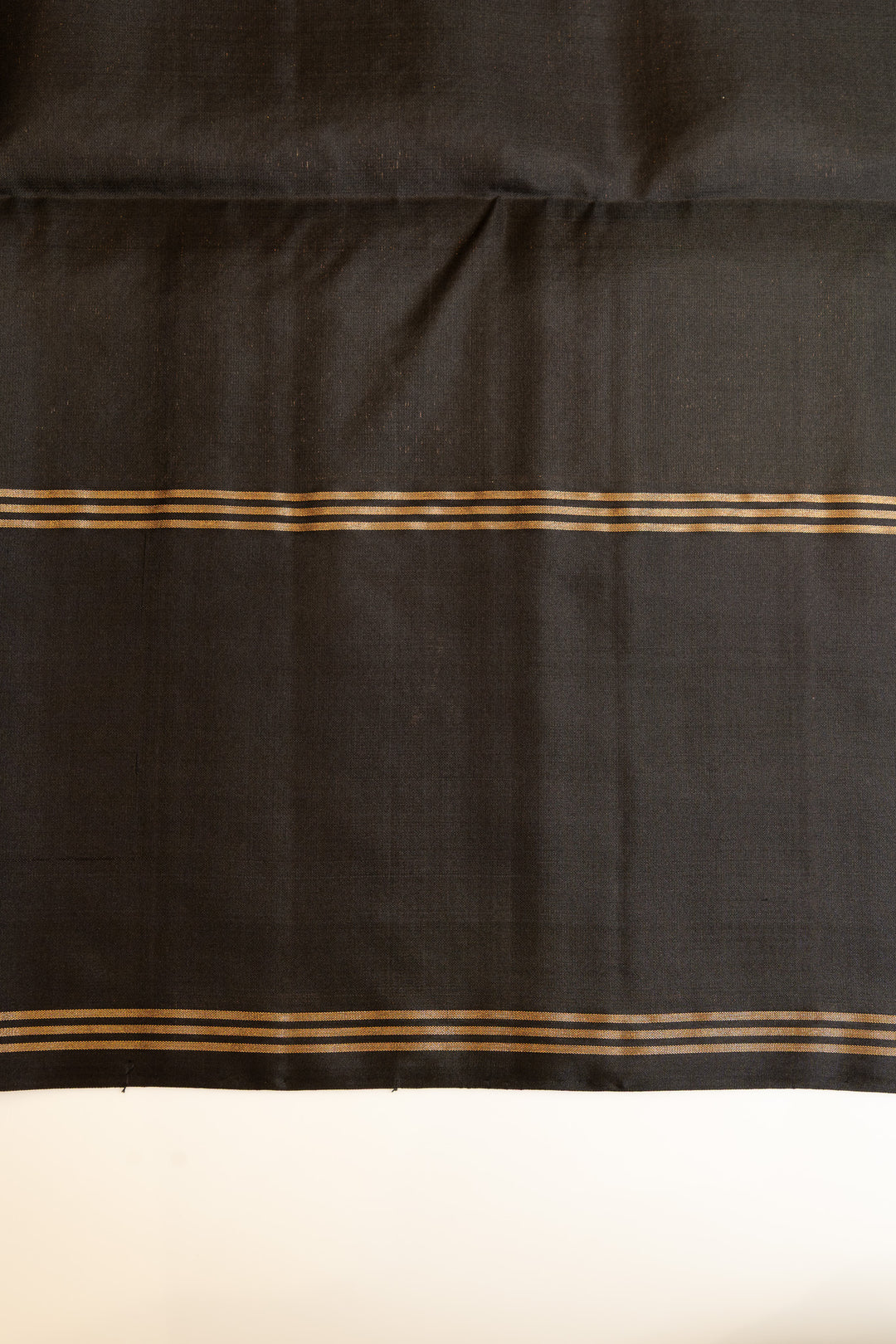 Green and black pure soft silk saree