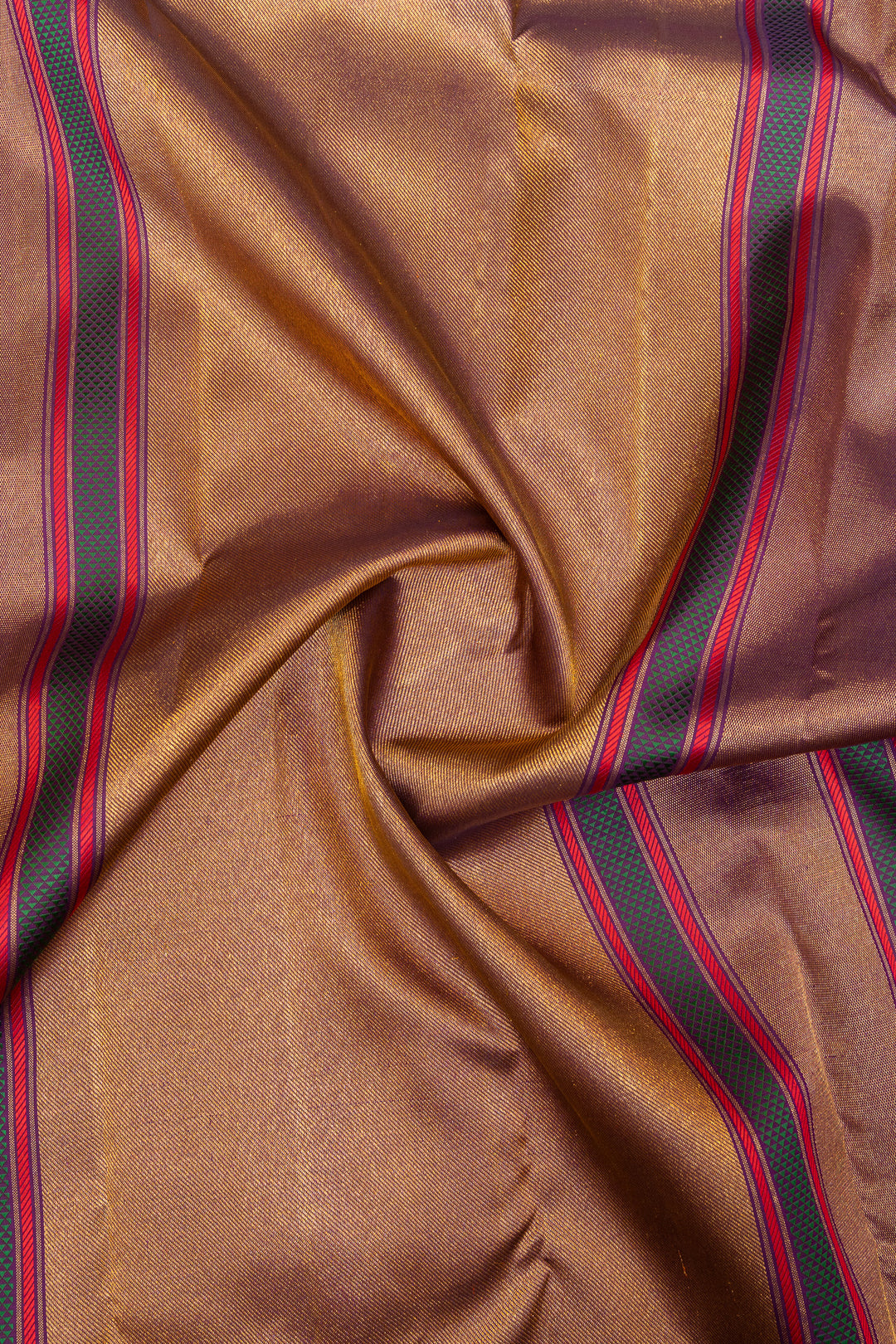 Pastel lilac and purple traditional pure Kanchipuram silk saree