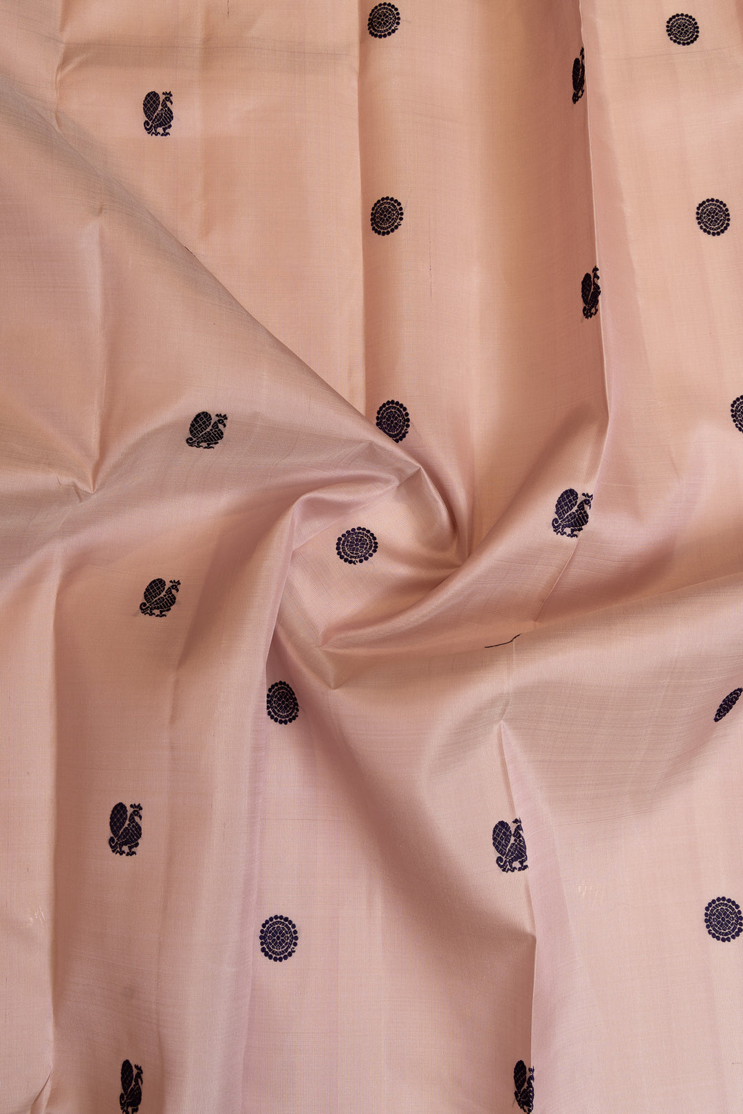 Pastel lilac and purple traditional pure Kanchipuram silk saree