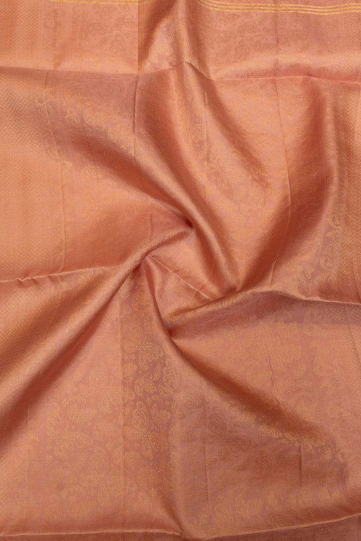 Lilac pink pure soft silk saree