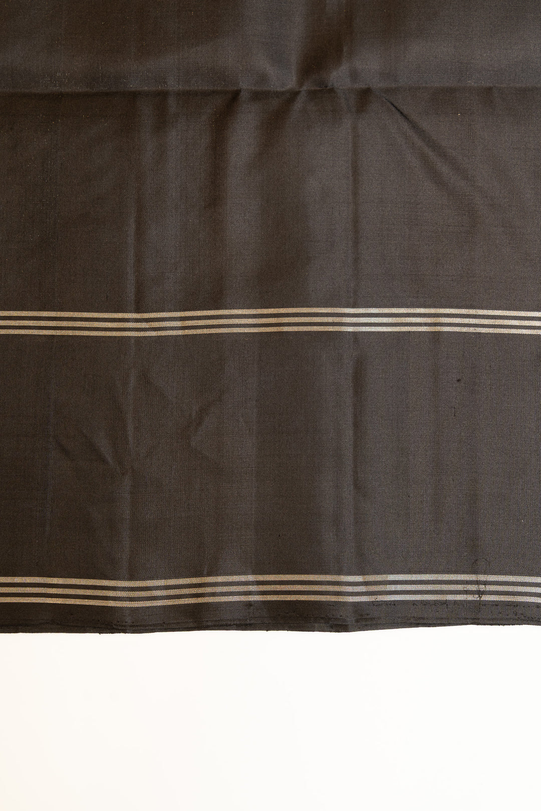 Steel Grey and black pure soft silk saree