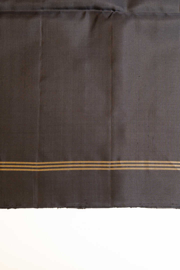 Black pure soft silk saree