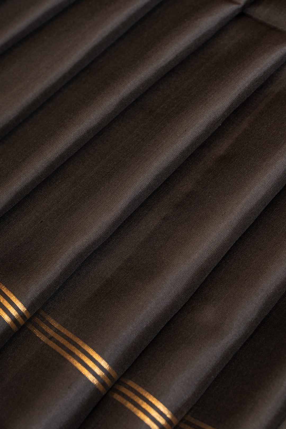 Black pure soft silk saree