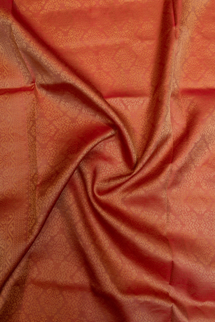 Beige pure soft silk saree