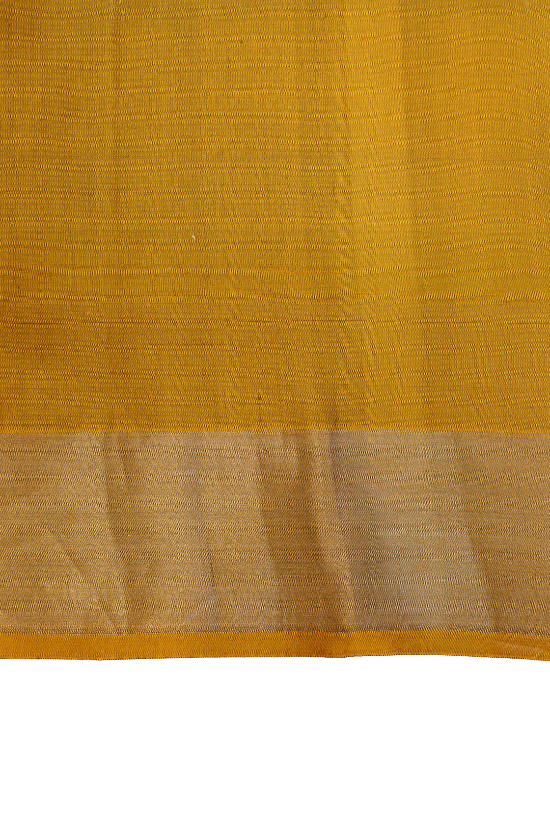 Bottle green and mustard pure soft silk saree