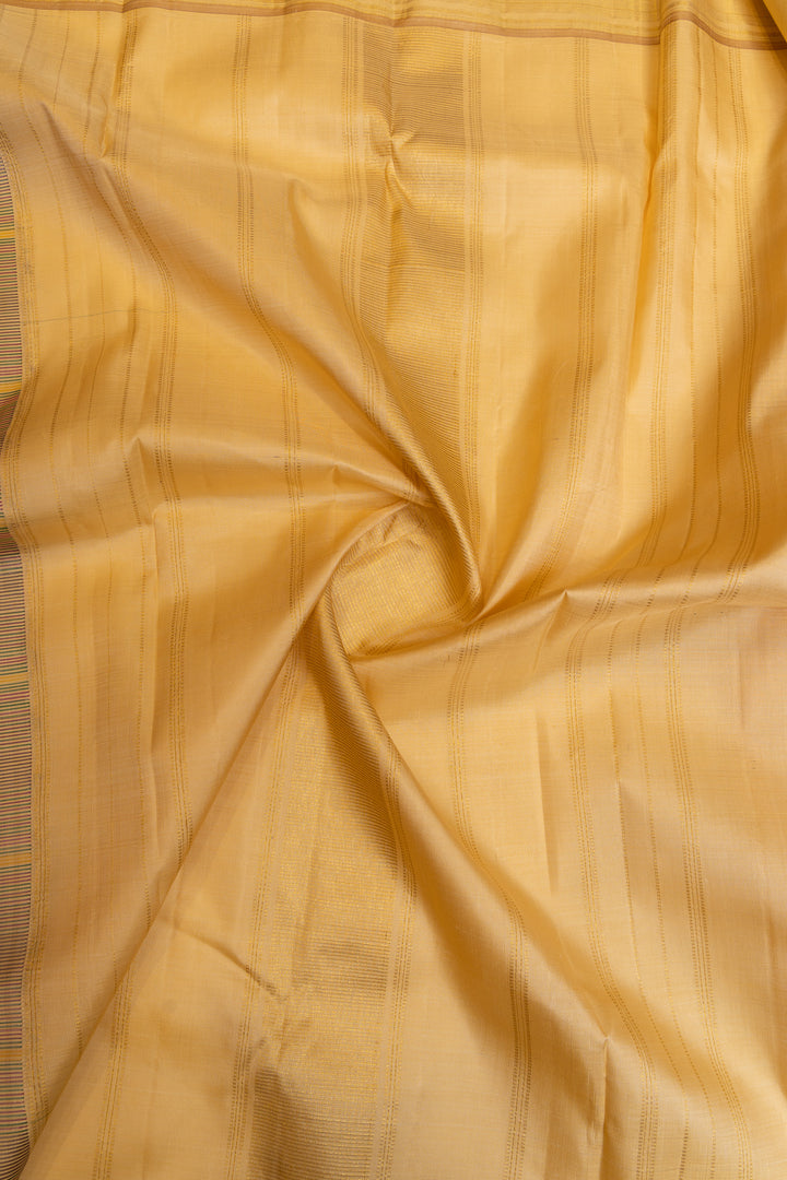 Purple and beige Multi checks pure Kanchipuram silk sarees