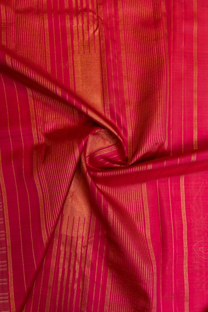 Brown and beige Multi checks pure Kanchipuram silk sarees