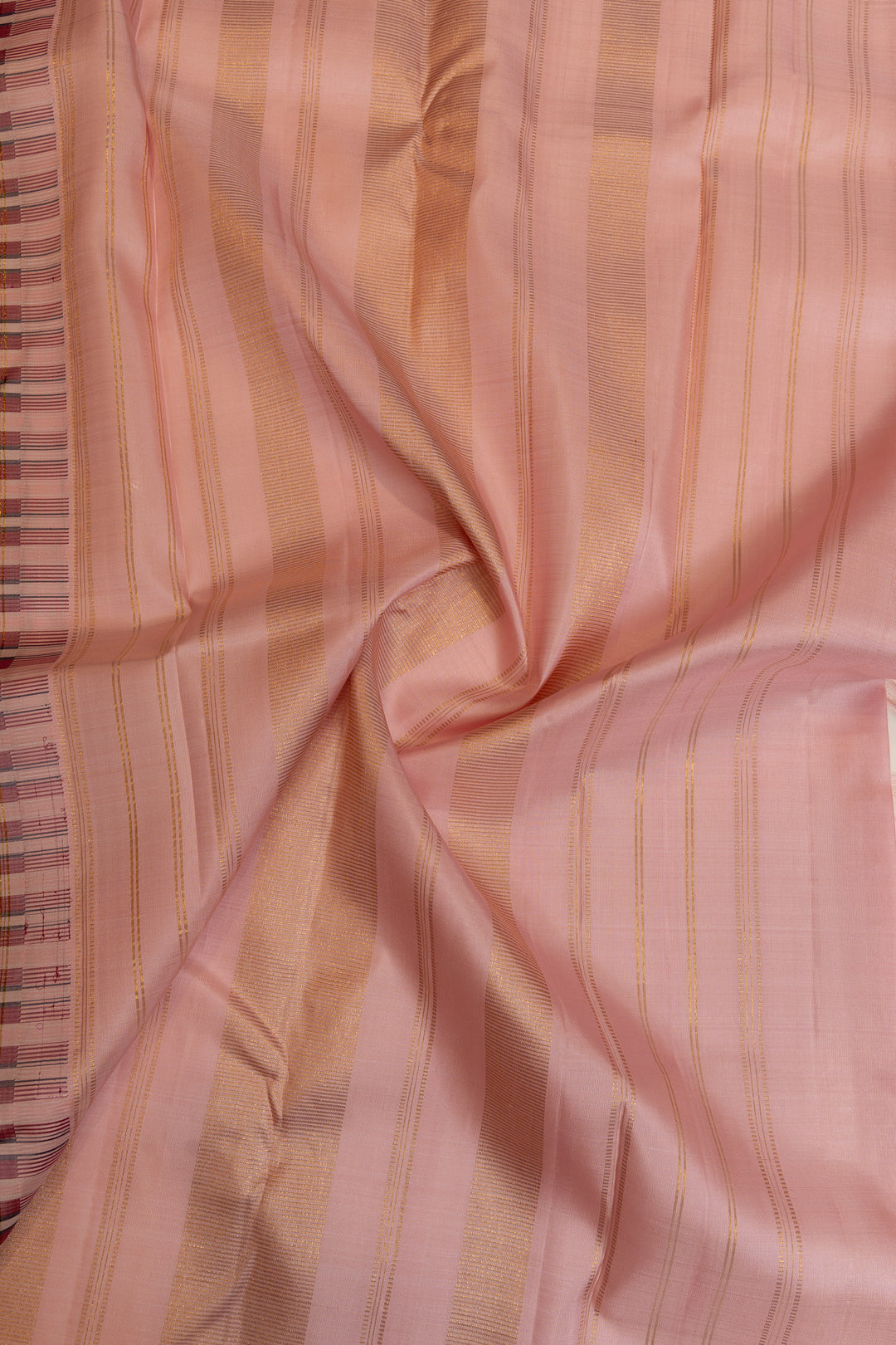 Maroon and pink multi checks pure Kanchipuram silk sarees