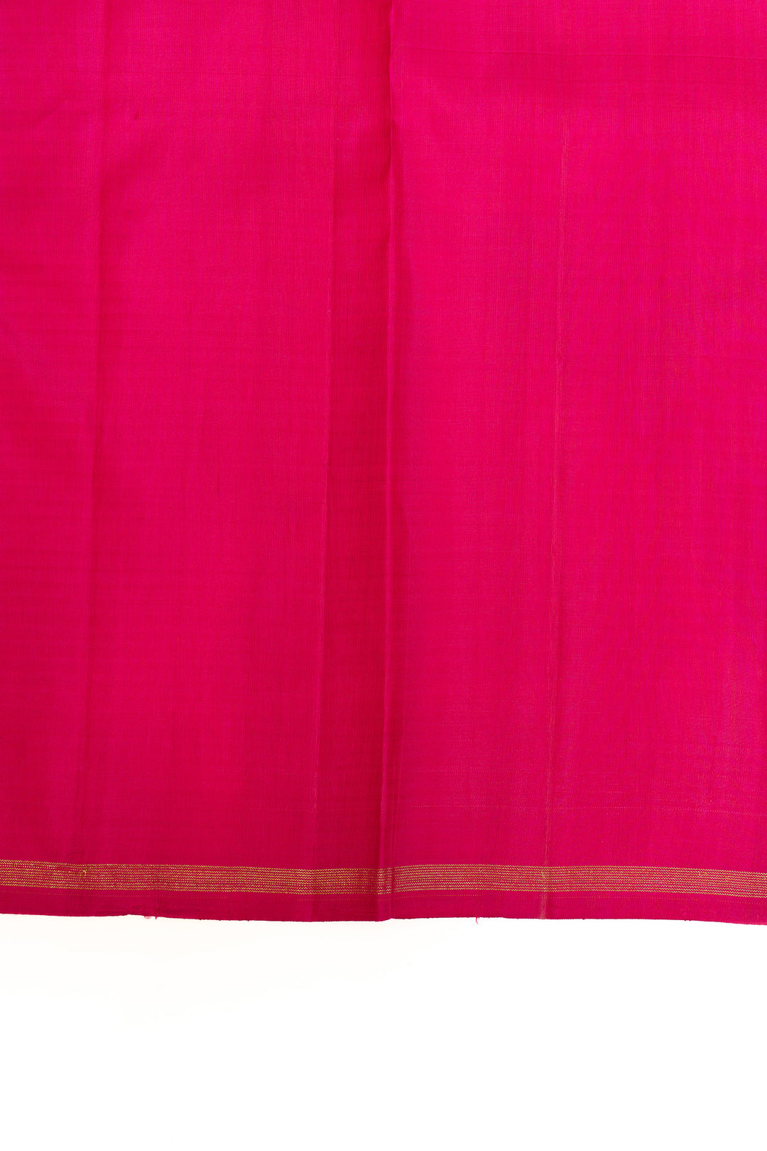 Palum pazhamum multi checks borderless pure Kanchipuram silk saree