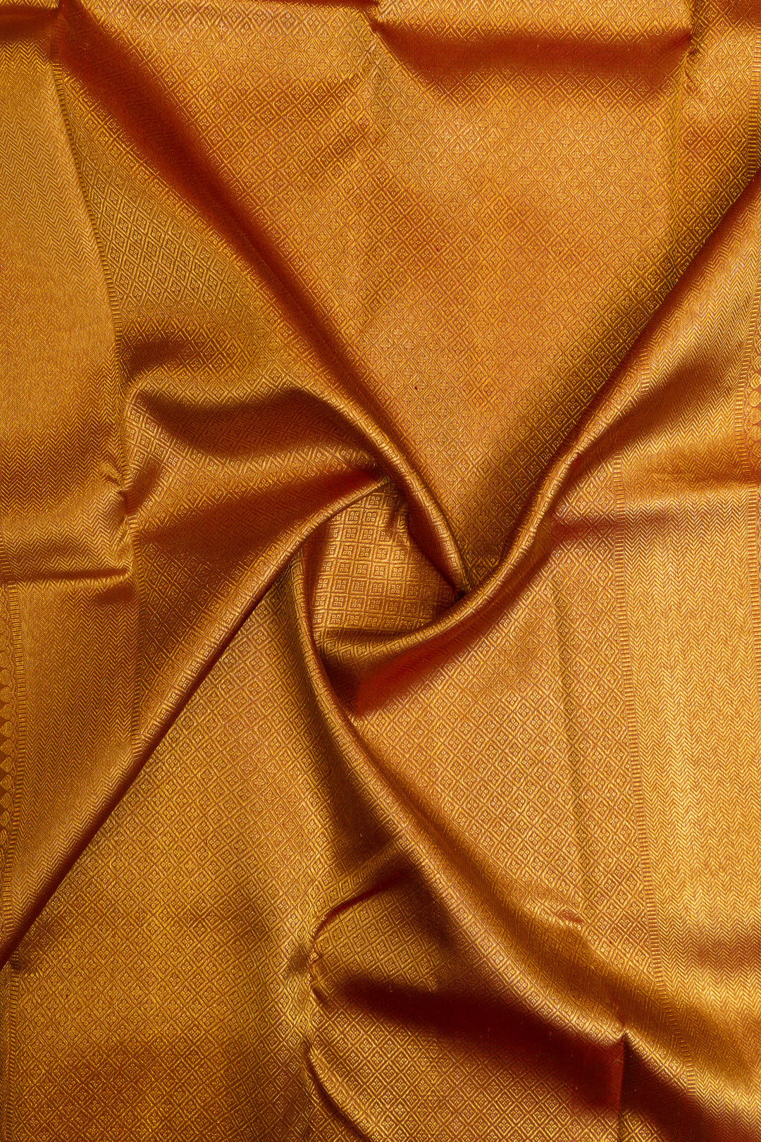 Beige and peach jacquard pure Kanchipuram silk saree