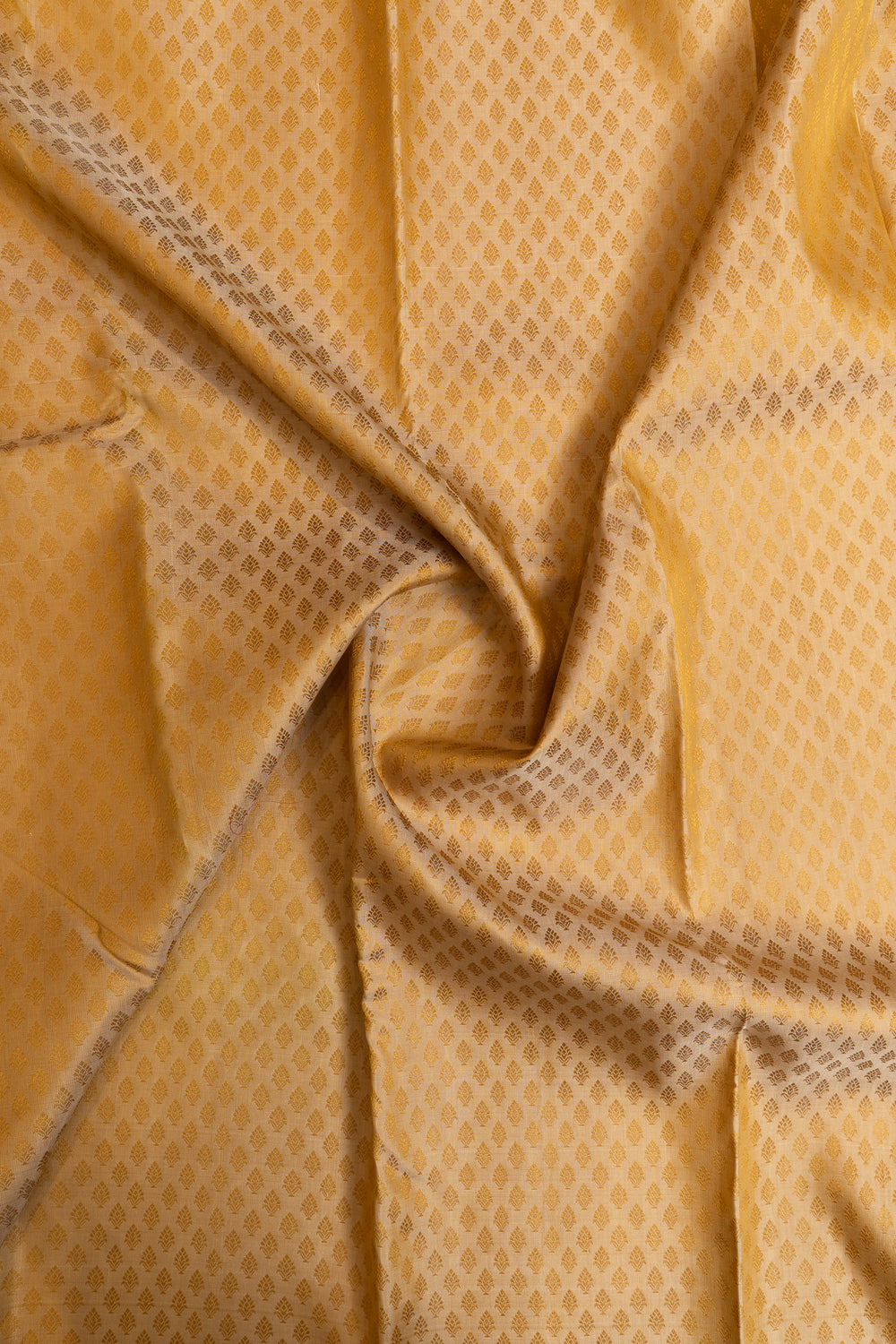 Beige and peach jacquard pure Kanchipuram silk saree