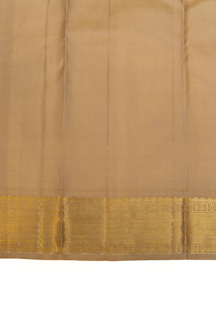Yellow vairaoosi pure Kanchipuram silk saree